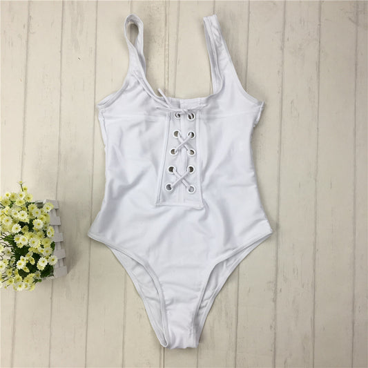 Traje de baño de una pieza con abertura Evage Pitaya Solid Trajes de baño para mujer 