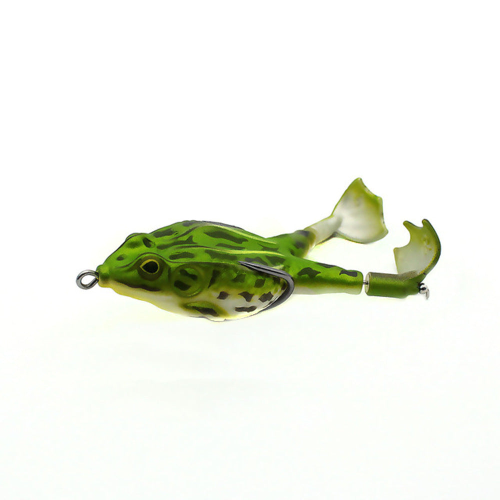 Appât souple grenouille à double hélice