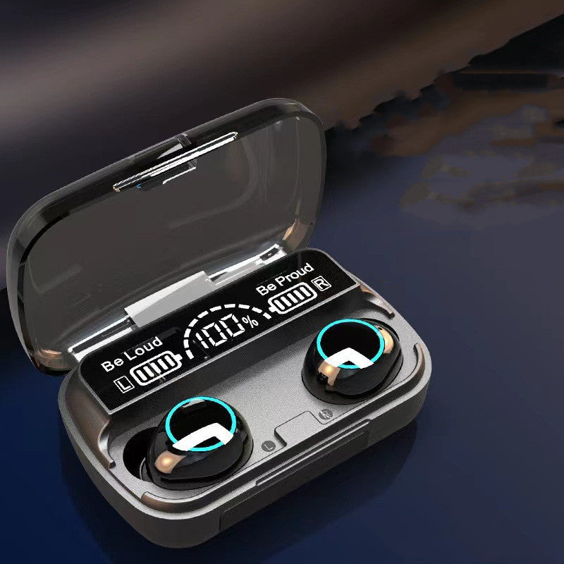 Écouteurs Bluetooth TWS haute puissance M10 technologie noire écouteurs de sport