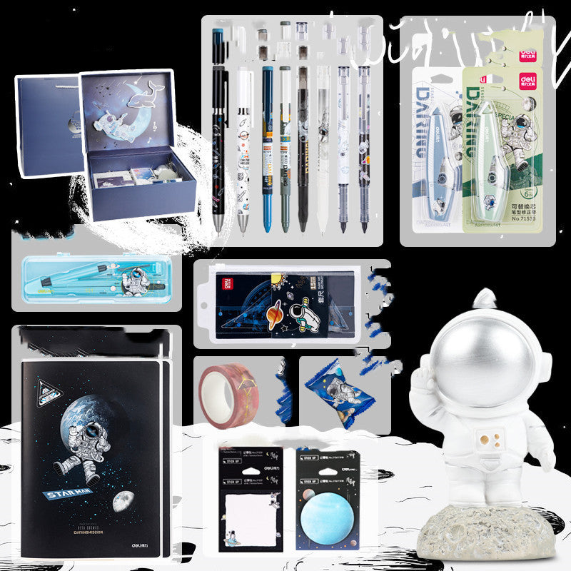 Ensemble de papeterie d'exploration de l'univers et de la galaxie, coffret cadeau d'anniversaire, carnet d'astronaute, livre à main créatif