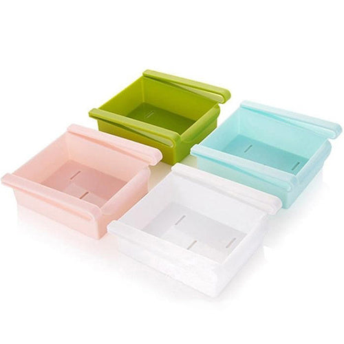 Support de rangement suspendu en plastique pour réfrigérateur, planches de rangement, fournitures de cuisine