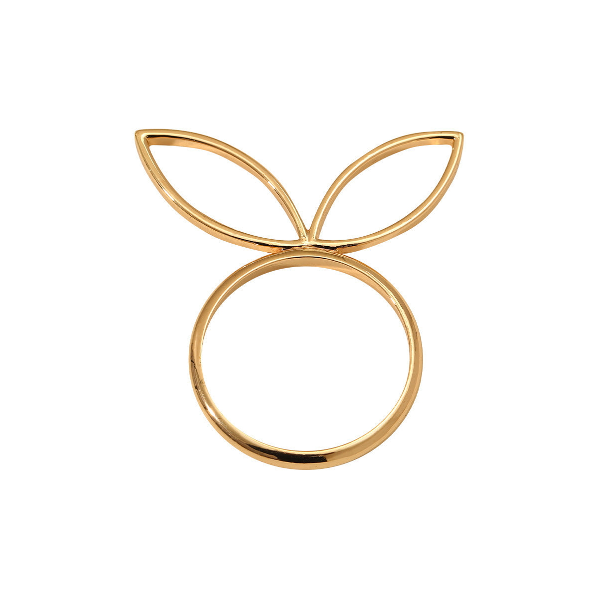 Anillo con cabeza de conejo de aleación de moda