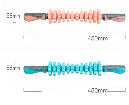Masseur musculaire multifonctionnel, rouleau de Relaxation, anneau de serrage, Yoga, façonnage du corps, appareil de Fitness à 4 roues pour le sport