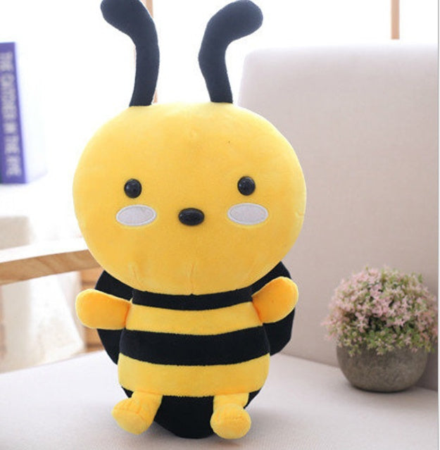 Jouet en peluche doux en forme d'abeille