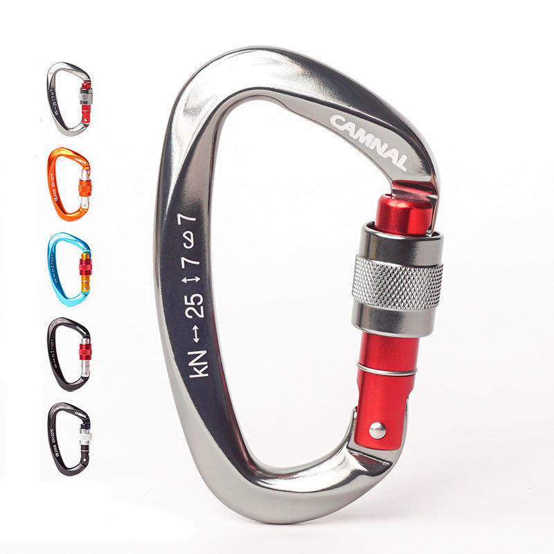 Hebilla de seguridad para escalada.