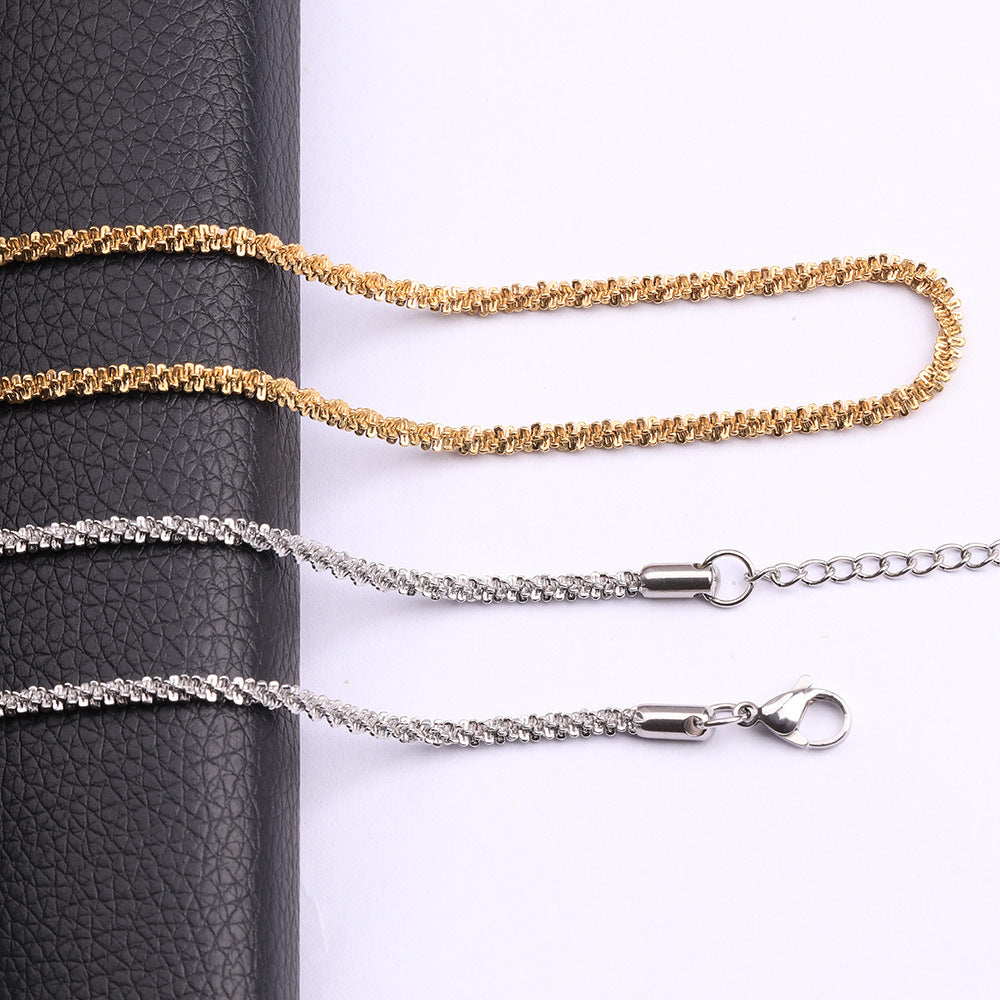Titanium Steel Starry Cauliflower Necklace For Women DIY