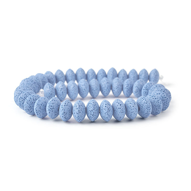 Perles rondes en roche volcanique, accessoires d'ornement DIY