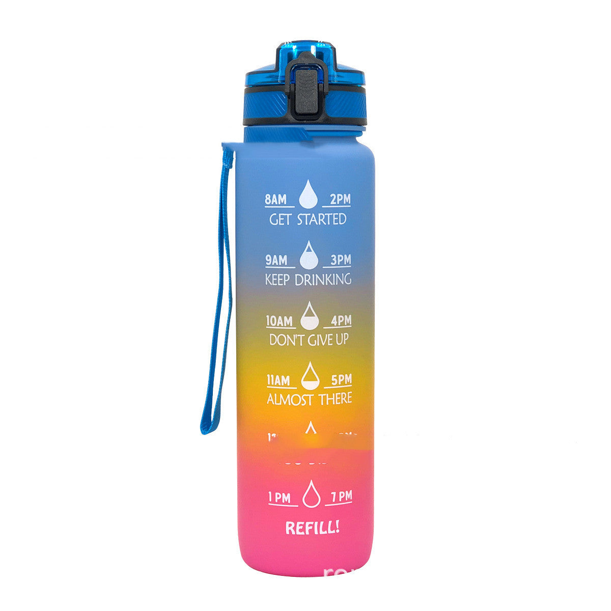 Bouteille d'eau dégradée givrée Sports