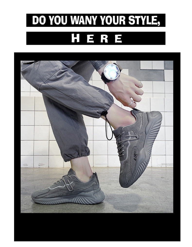 Zapatos deportivos informales de malla transpirable para hombre