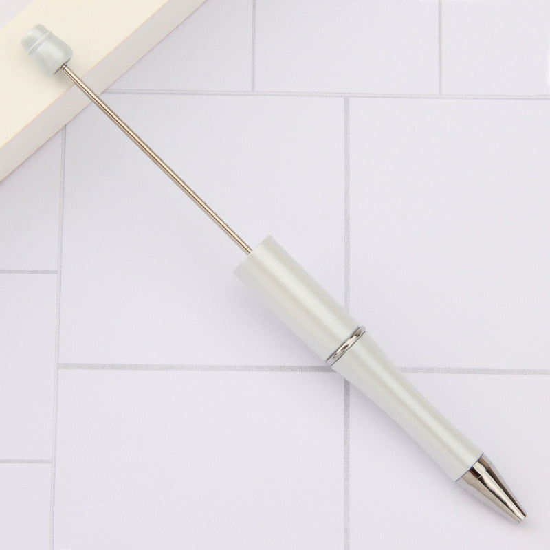 Stylo à bille créatif en plastique avec perles