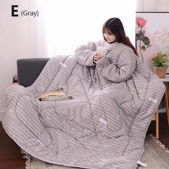 Couette d'hiver paresseuse avec manches