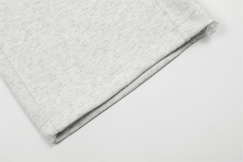 Men's Side Stripe Stitching Loose Straight Trousers With An Elasticated Waist