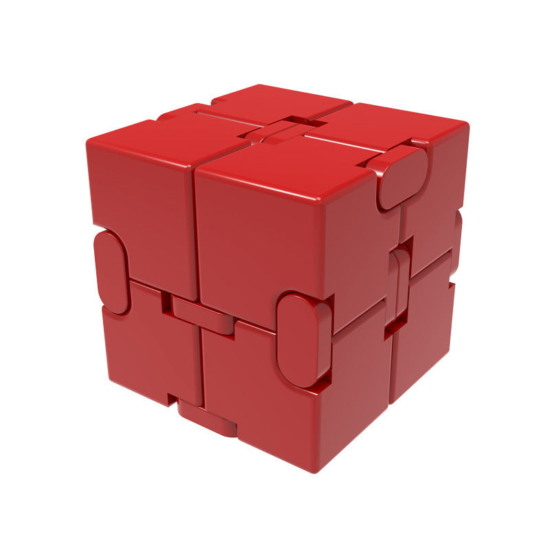 Jouet anti-Stress Cube infini en métal de qualité supérieure, décompresse Portable, jouets relaxants pour enfants et adultes