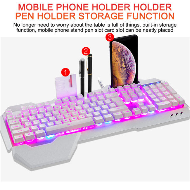 Teclado mecánico con cable para juegos