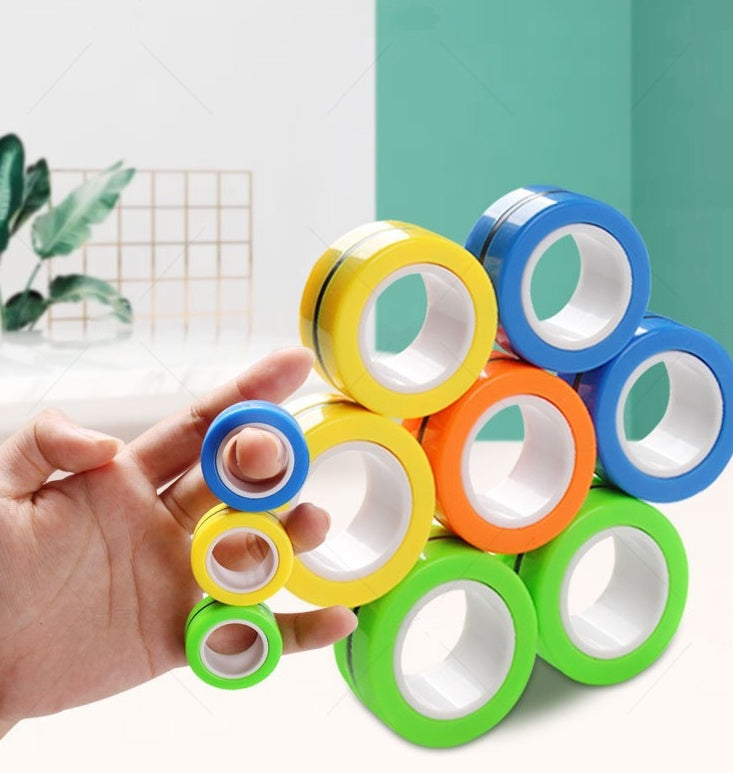 Anillo giratorio de dedo magnético