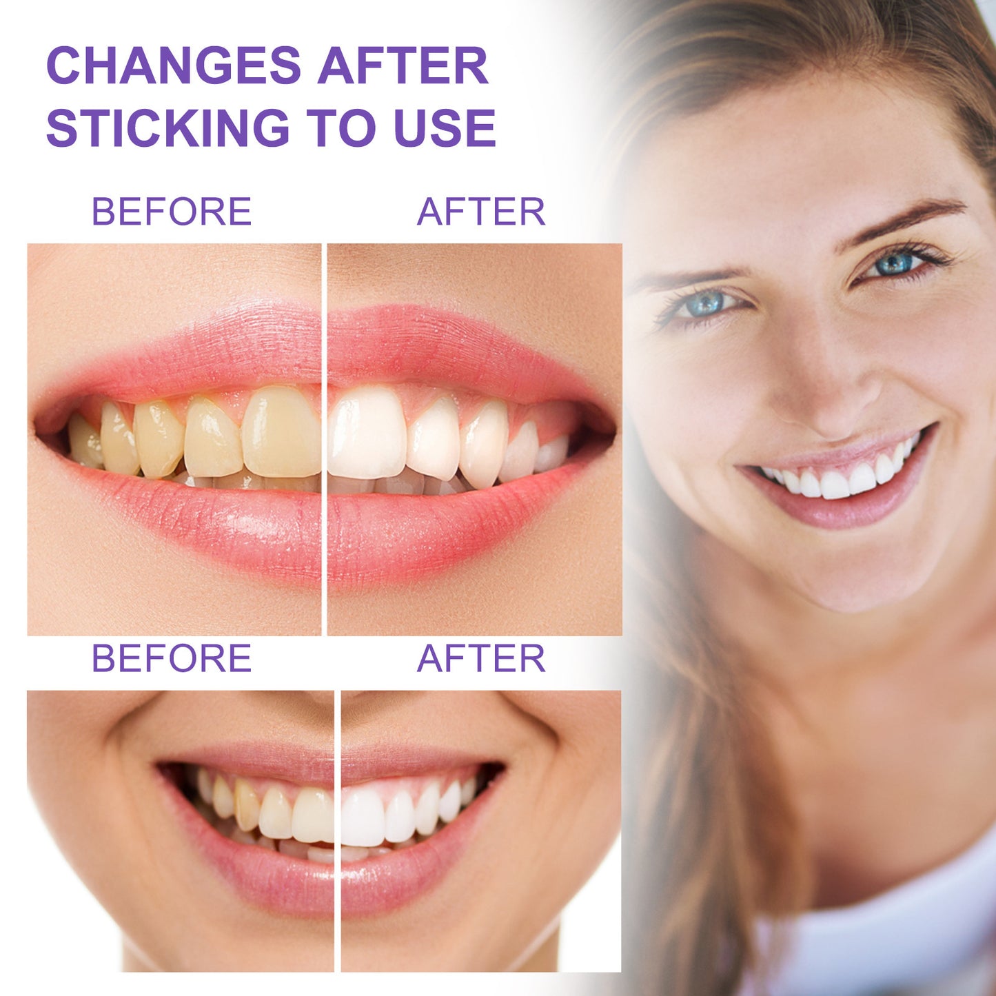 Dentifrice blanchissant les dents, retrait des dents