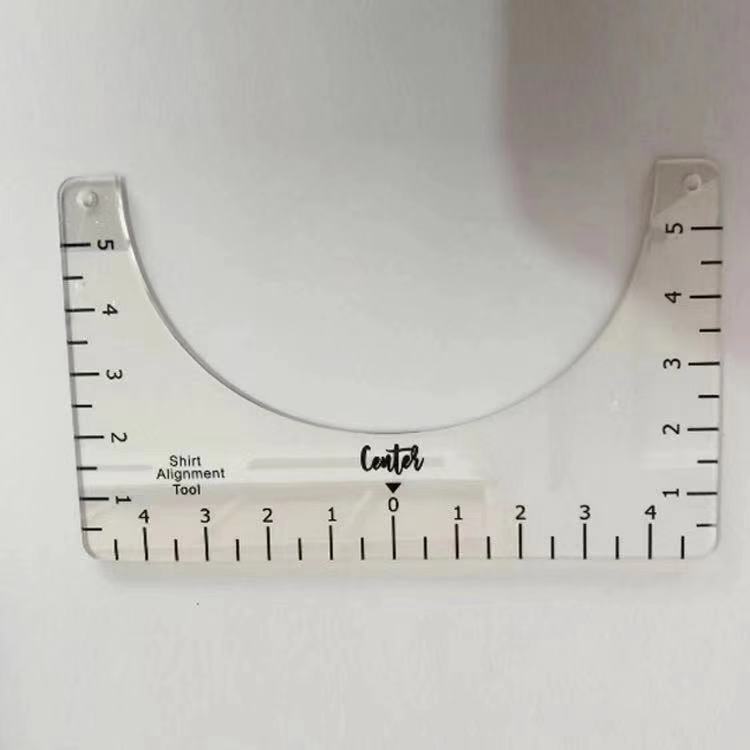 T-shirt de règle de patch de couture en acrylique sculpté