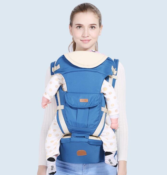 Tabouret de taille multifonctionnel respirant quatre saisons pour bébé, trois en un, écharpe inclinée