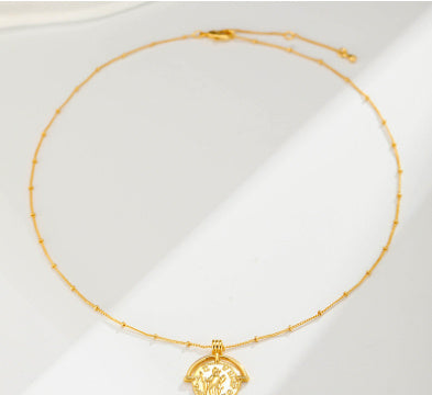 Necklace With French Court Retro And Medieval Style Design