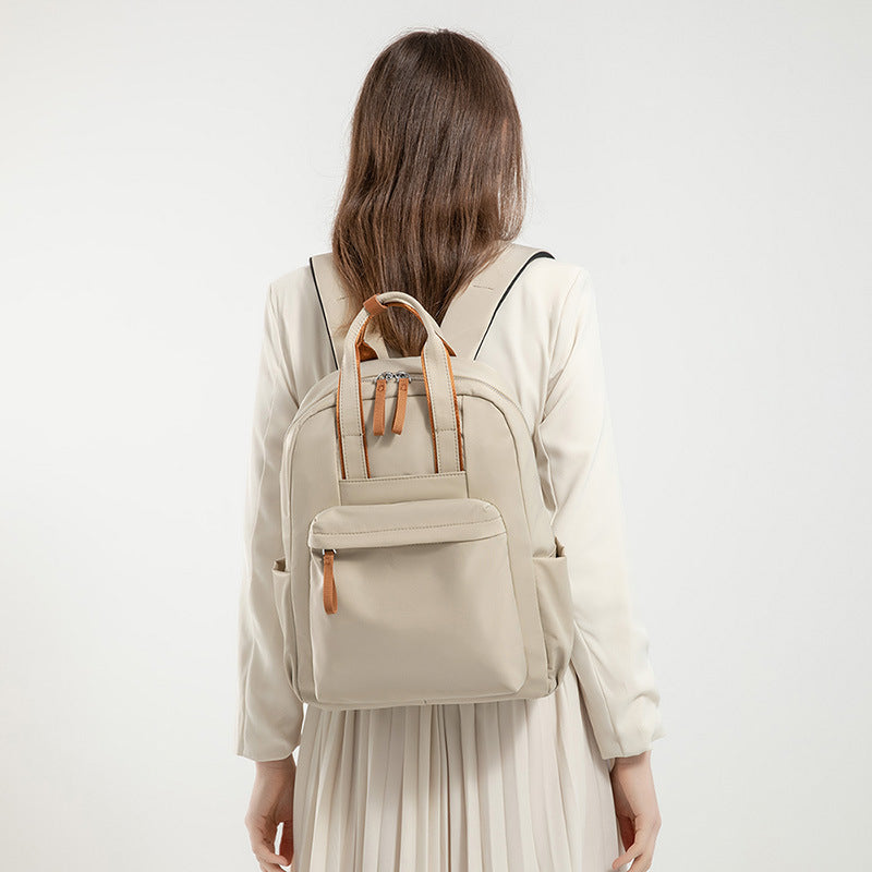 Mochila para ordenador Commuter de 14 pulgadas, mochila sencilla de tela Oxford que combina con todo, bolsa de viaje de gran capacidad