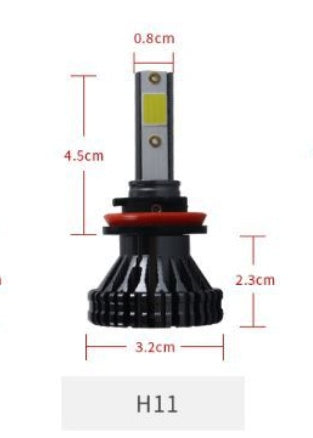 faro LED del coche