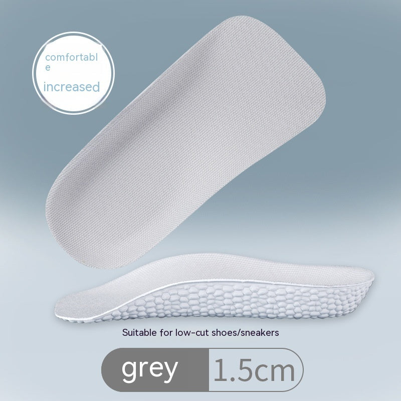 Plantilla invisible para aumentar la altura, cómoda y gruesa, media plantilla que aumenta la plantilla