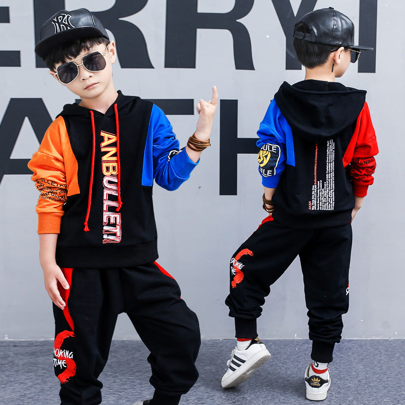 Costume de printemps pour garçons, vêtements pour enfants coréens, costume de sport deux pièces à manches longues, vêtements tendance, nouvelle collection 