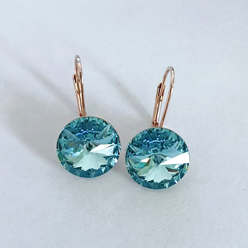 Boucles d'oreilles en cristal multicolore de haute qualité pour femmes