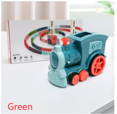 Jouets de Train Domino pour bébé, Puzzle de voiture, licence à libération automatique, blocs de construction électriques, jouet de Train