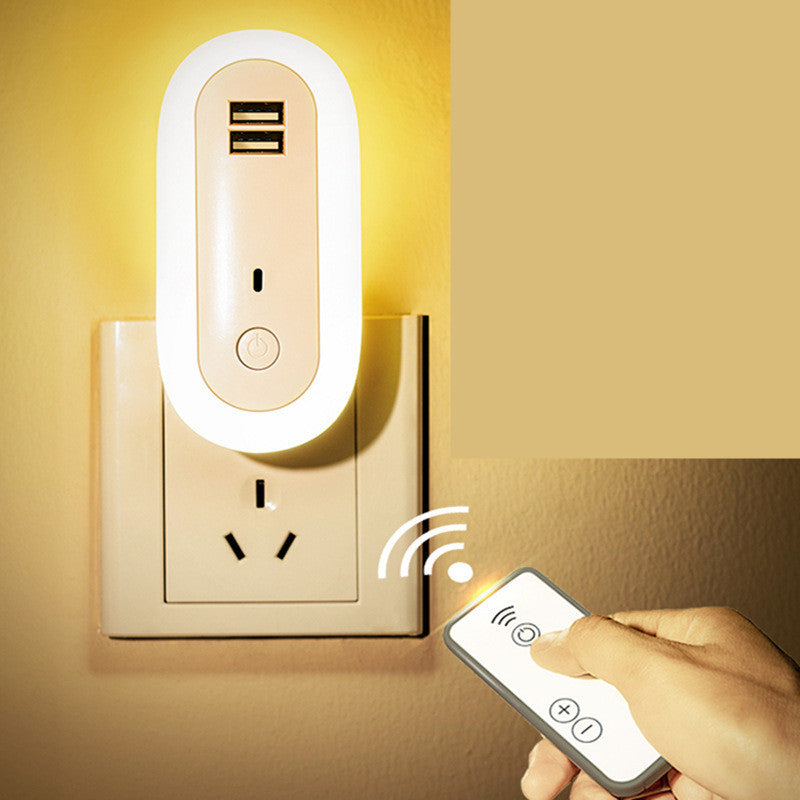 Lampe murale LED avec télécommande USB, variateur de synchronisation, veilleuse Simple, pour chambre à coucher, salon, couloir, prise de lampe murale LED