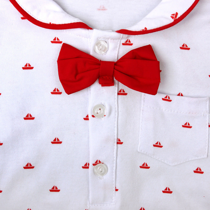 Costume de vêtements pour bébés garçons, Short triangulaire à manches courtes, vêtements pour enfants
