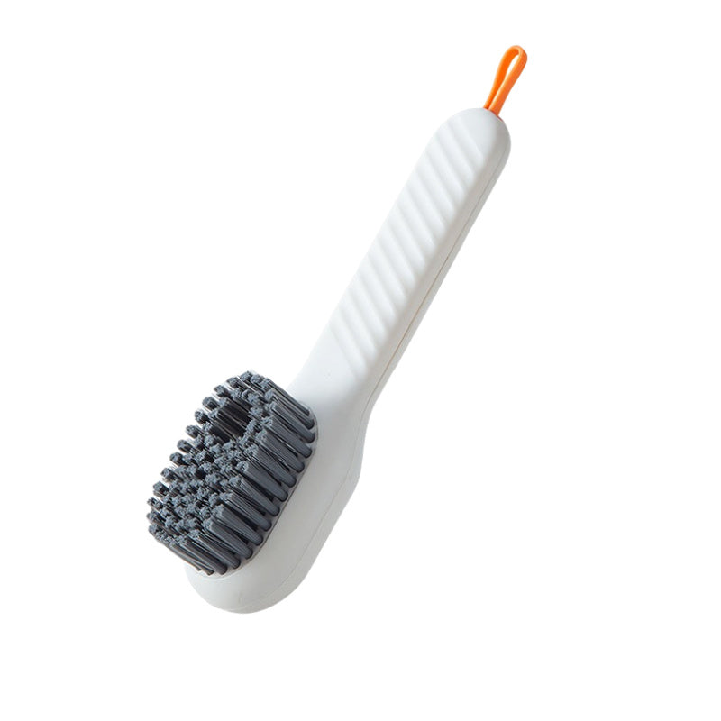 Brosse à chaussures de nettoyage en profondeur, à décharge automatique de liquide, à poils souples, pour le linge domestique, outil de nettoyage à usage quotidien