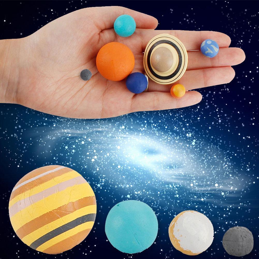 Simulation du système solaire, système de planète cosmique en plastique, figurines de l'univers, matériel pédagogique, jouets éducatifs scientifiques