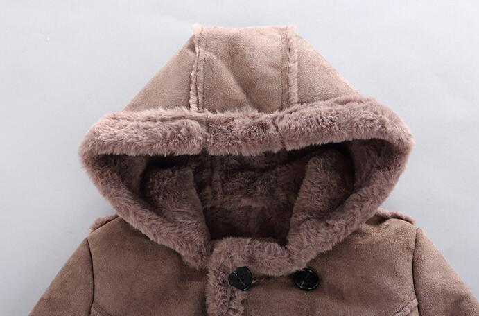 Trench-coat rembourré en daim pour garçons