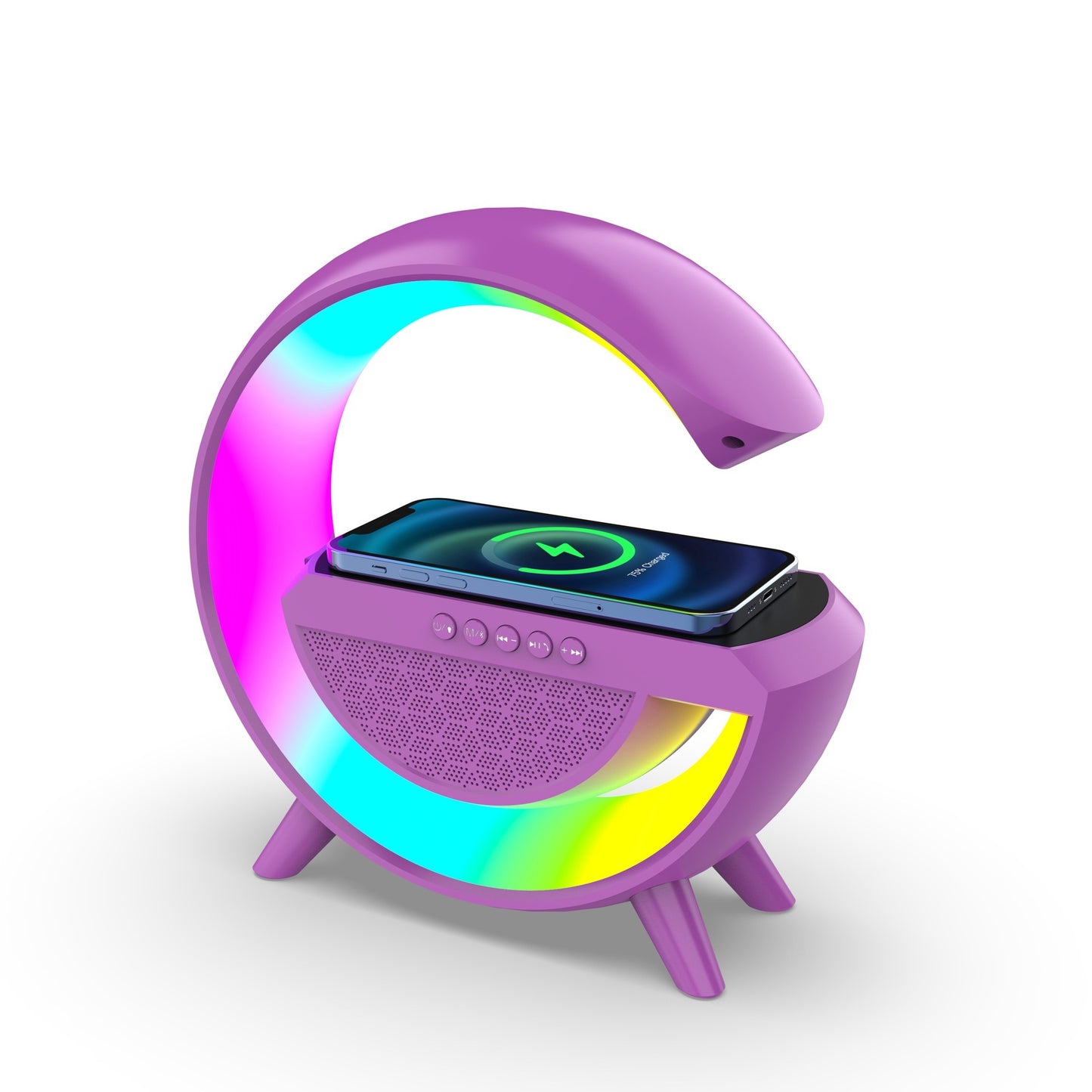 Lumière d'ambiance à sept couleurs à LED intelligente en forme de G