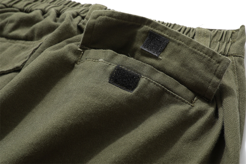 Men's Fashion Personalized Solid Color Loose Trousers