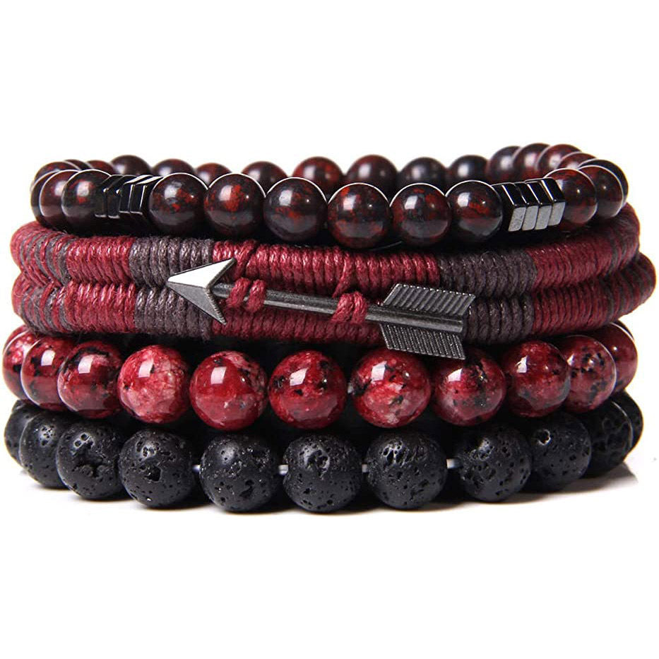 Bracelet en cuir multicouche de personnalité de la mode