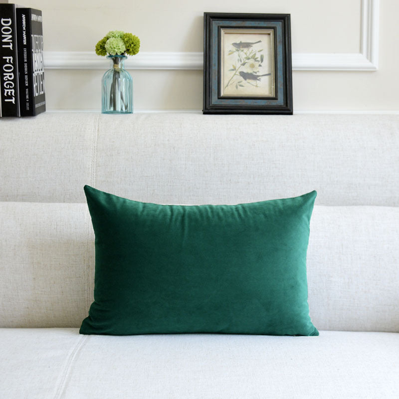 Coussin décoratif en velours pour canapé