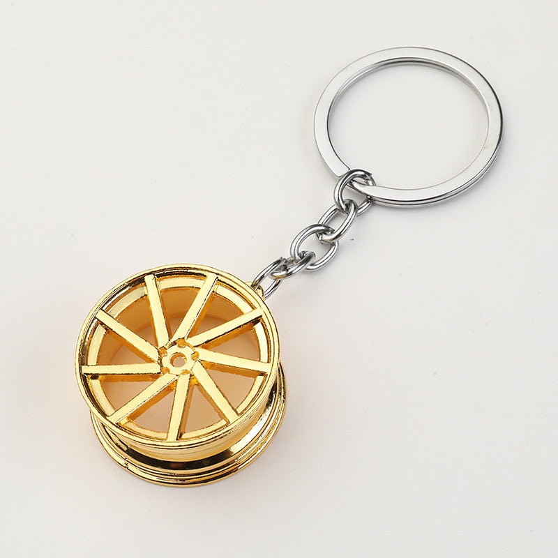 Porte-clés créatif de moyeu de roue de voiture