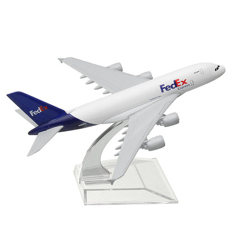 Modèle d'avion de l'aviation civile en alliage, modèle Airbus International, Simulation de modèle d'avion de bureau, décoration