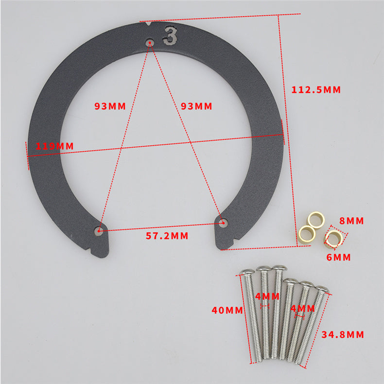 Anneau adaptateur de sac de réservoir de carburant de moto étanche