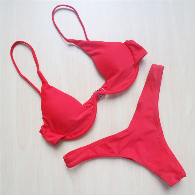 Maillots de bain sexy pour femmes, bikini, push-up, maillots de bain