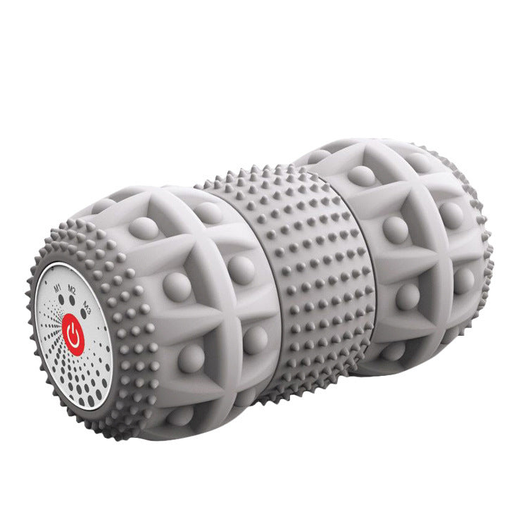 Rouleau électrique en mousse pour tissus profonds, boule de Massage vibrante pour récupération sportive