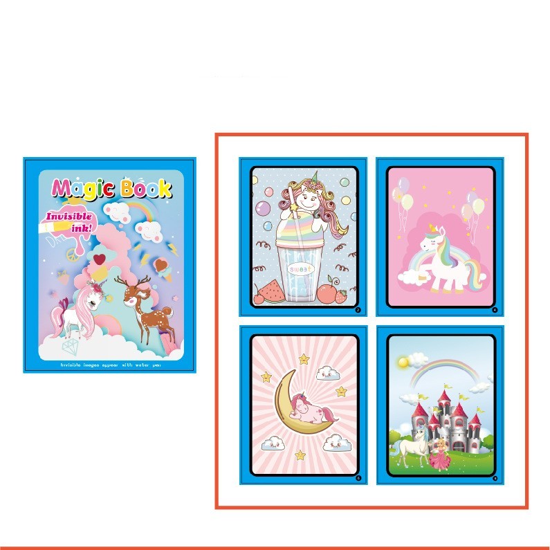 Livre de peinture à l'eau magique créatif pour enfants
