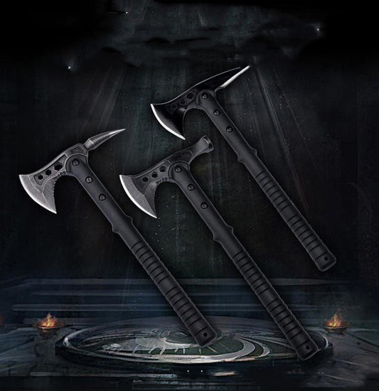 Hacha para acampar al aire libre de acero inoxidable multifuncional