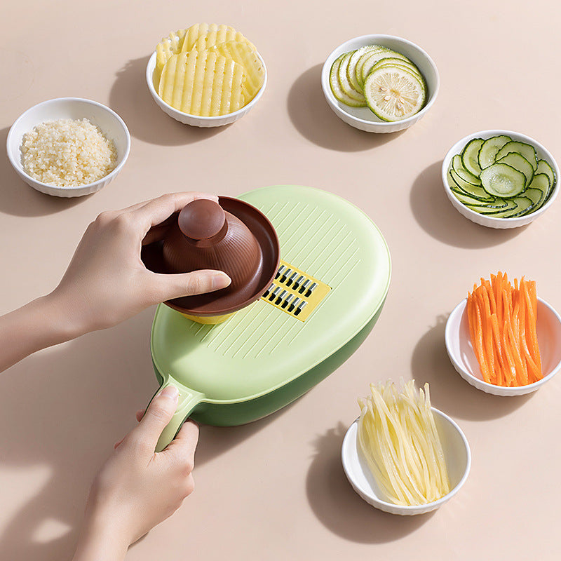 Artefacto para cortar verduras, rallador rallado de patatas, rebanador, cocina casera, pepino rábano rallado grueso multifuncional