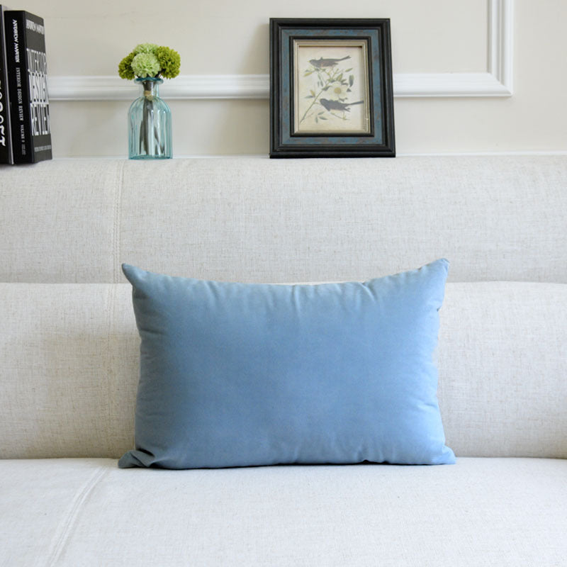 Coussin décoratif en velours pour canapé