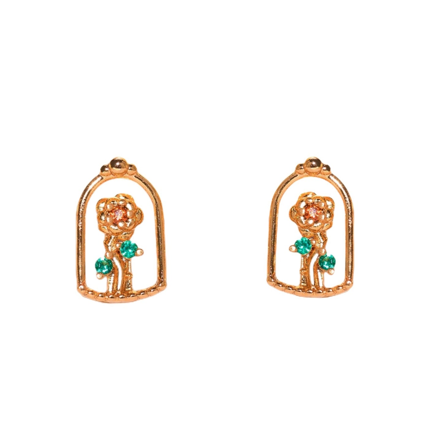 Boucles d'oreilles trois pièces de dessin animé, boucles d'oreilles de costume
