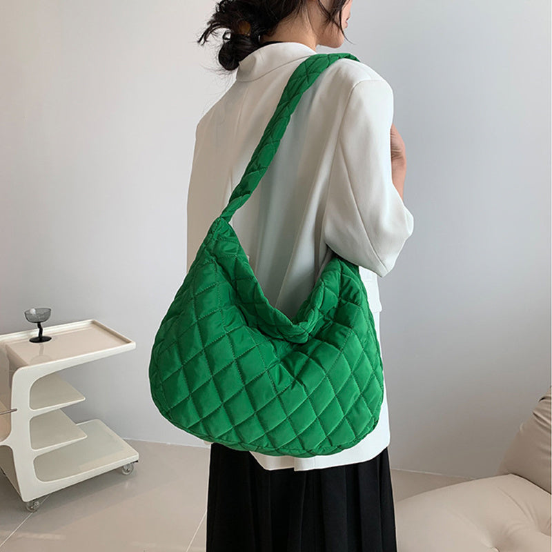Sacs personnalisés d'hiver pour femmes, sac à bandoulière avec couture en losange, sacs à main de Shopping décontractés pour les déplacements