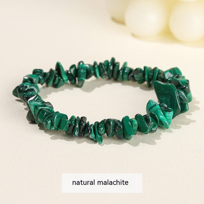 Natural Crystal Gravel Agate Aventurine Irregular Bracelet